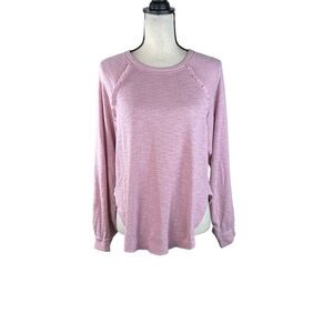 Pilcro long sleeve top Ruffle Stitch Casual Pastel Anthropologie